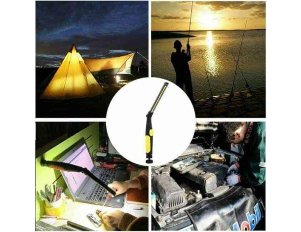Torcia da Lavoro Led Lampada Garage Officina Meccanico Pesca Ricaricabile 5