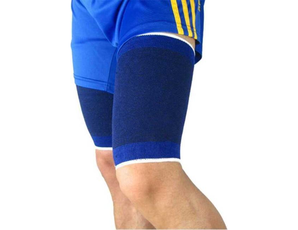 2x Fascia Elastica Protezione per Coscia Tutore Scaldamuscoli Uomo Donna...