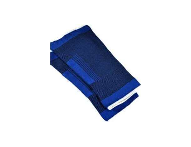 2x fascia elastica per ginocchio ginocchiera tutore sport menisco blu infortuni