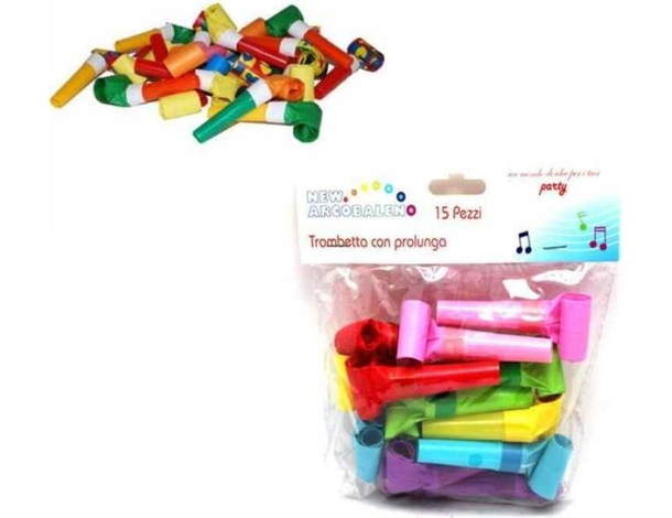 30x Trombette di Carta Lingua di Menelik per Feste Party Divertimento Carnevale