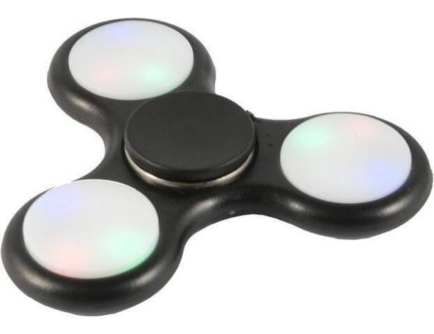 3x Fidget Spinner Antistress Cuscinetto a Sfera Tascabile Luci Led Passatempo...