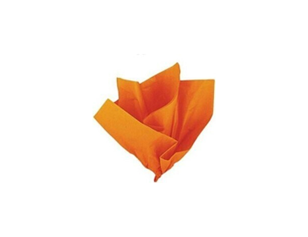 24x Fogli Carta Velina 21gr Colore Arancione 50x76cm Cartamodello Hobby...