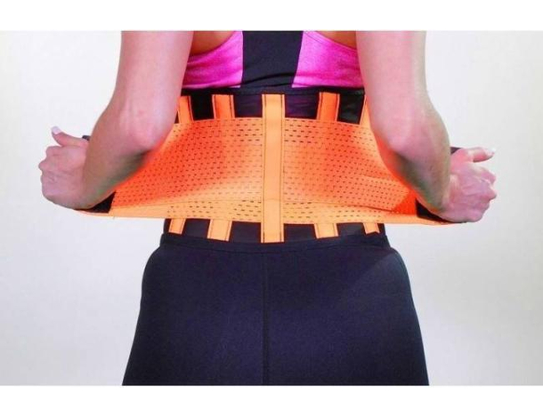 Fascia Modellante Arancione Snellente Doppio Strappo con Stecche Fitness...