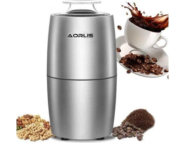 Macina Caffè Elettrico Spezie Pepe Noci 200W Capacità 50gr Lame in Acciaio Casa