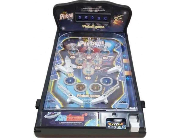 Mini flipper pinball gioco da tavolo con audio segna punti a batterie