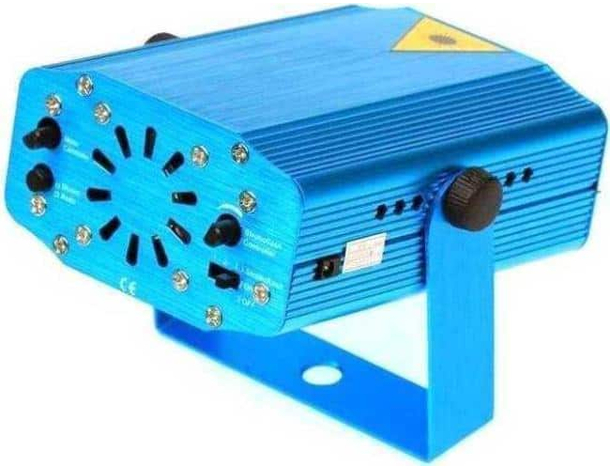 Mini Proiettore Laser Effetto Luci Discoteca Festa Party Musica Divertimento...