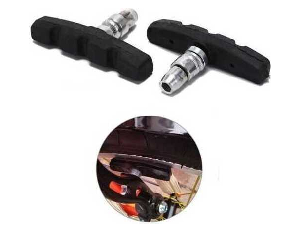 2x Pattini per Freni Bici 70mm Freno Bicicletta Ciclismo Frenata Cerchione Ruota