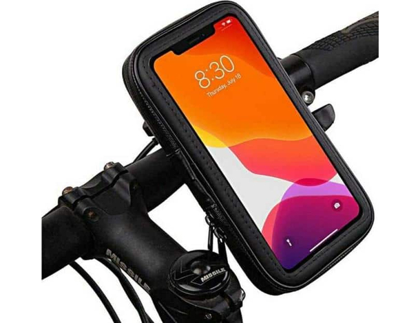 Porta Telefono Smartphone per Bicicletta Supporto Impermeabile Manubrio 6.3"