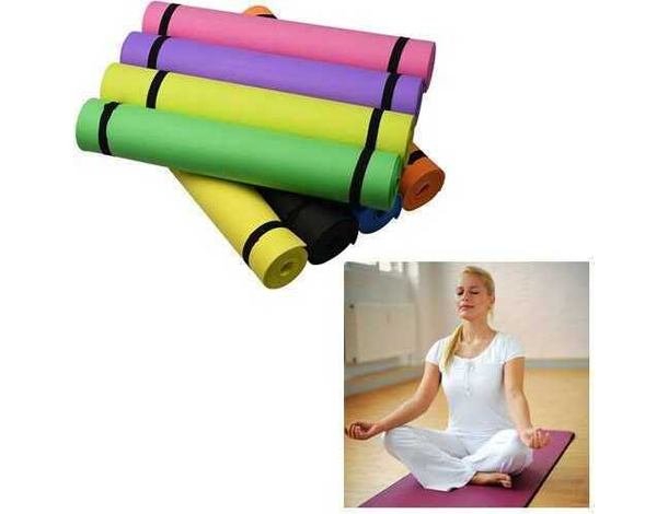 Tappetini in tpe per yoga 61x175 cm sport esercizi palestra tappetino tappeto...
