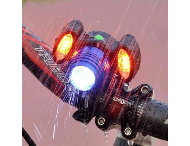 Torcia fanale faro luce rossa ANTERIORE anteriore bicicletta ricaricabile led