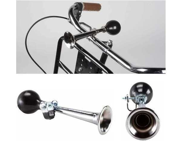 Tromba per Bicicletta Trombetta Bici Cromata Manubrio Ciclismo Vintage Accessori