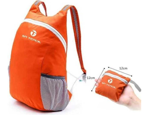 Zainetto da viaggio travel ripiegabile zip frontale uomo donna