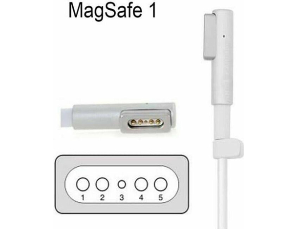 Alimentatore Corrente 60w Magnetico Plug a L MAG SAFE Compatibile Macbook...