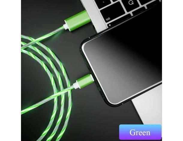 Cavo Usb Carica Led Luminoso MICRO USB Carica Rapida Trasferimento Dati 2.4A...