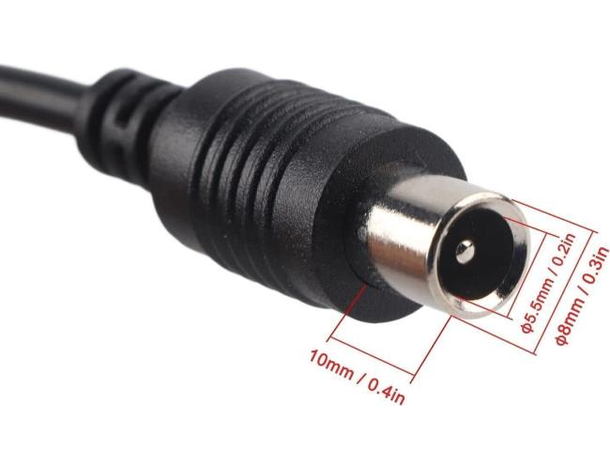 ​Caricabatterie Alimentatore 8mm Monopattino Elettrico Balance Hoverboard 42V...