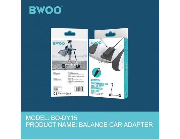 ​Caricabatterie Alimentatore 8mm Monopattino Elettrico Balance Hoverboard 42V...