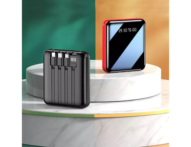 Caricabatteria Portatile Power Bank 6800mah Doppia USB Micro Type-C Lightning...