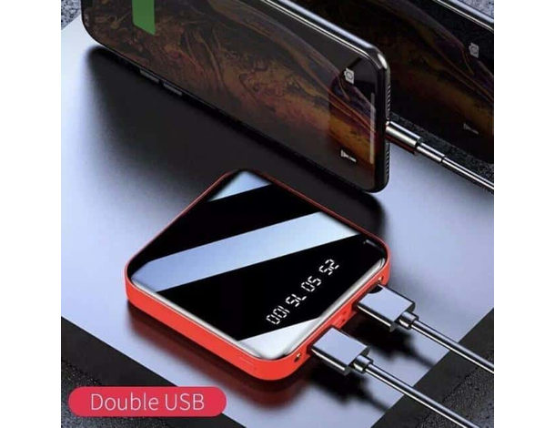 Caricabatteria Portatile Power Bank 6800mah Doppia USB Micro Type-C Lightning...