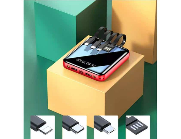 Caricabatteria Portatile Power Bank 6800mah Doppia USB Micro Type-C Lightning...