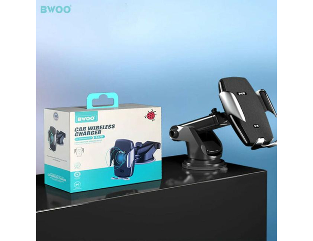 Porta Cellulare a Ventosa Auto Carica Wireless Bloccaggio Automatico Senza...