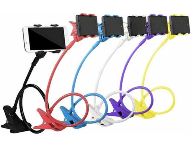Supporto Flessibile Cellulare da Tavolo Pinza Universale Regolabile con Clip