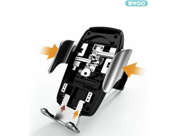 Porta Cellulare a Ventosa Auto Carica Wireless Bloccaggio Automatico Senza...