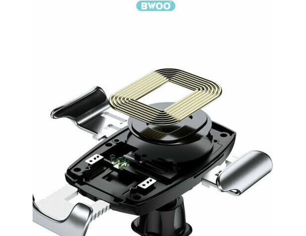 Porta Cellulare a Ventosa Auto Carica Wireless Bloccaggio Automatico Senza...