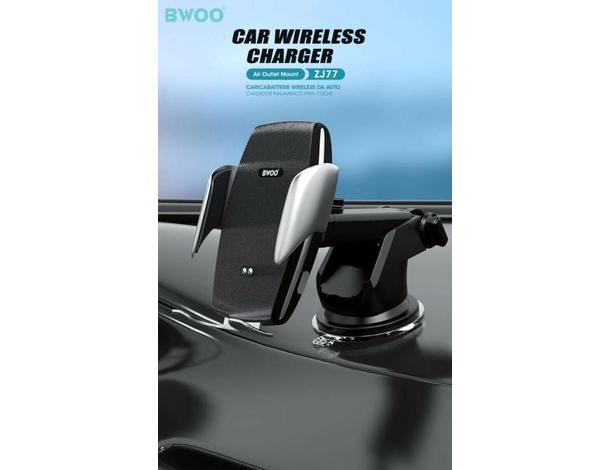 Porta Cellulare a Ventosa Auto Carica Wireless Bloccaggio Automatico Senza...