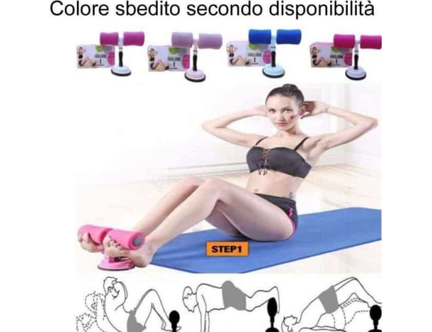 Attrezzo in spugna addominali ventosa sport caviglie curl push up sit up
