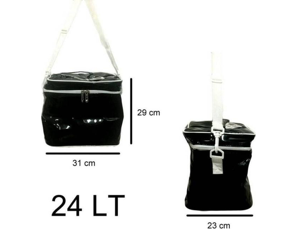 Borsa termica 12 24 lt frigo campeggio lavoro cibo freddo isolante gita colorato