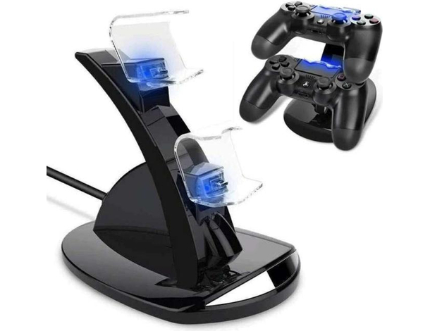 Caricatore Controller Playstation4 Doppia Stazione Docks PS4 Joystick Ricarica