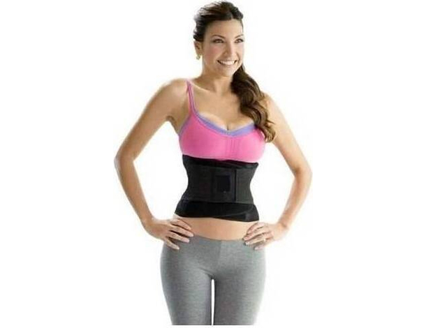 Fascia a doppia compressione doppia chiusura fascia con sostegni lombari