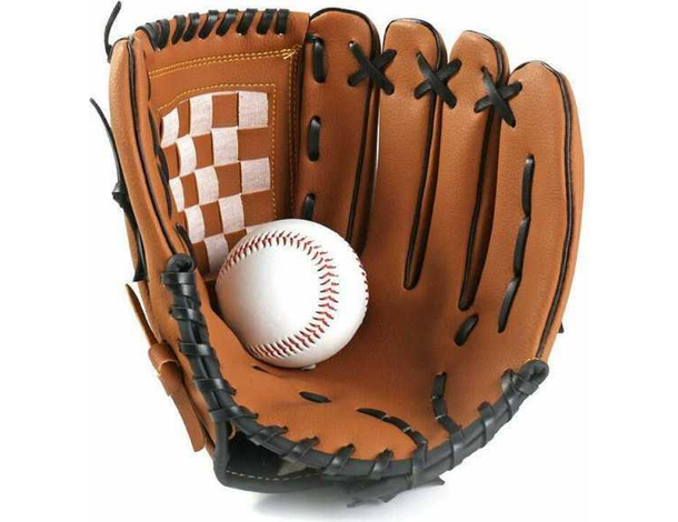 Guantone baseball 10,5 pollici softball sport lanci guanto allenamento marrone
