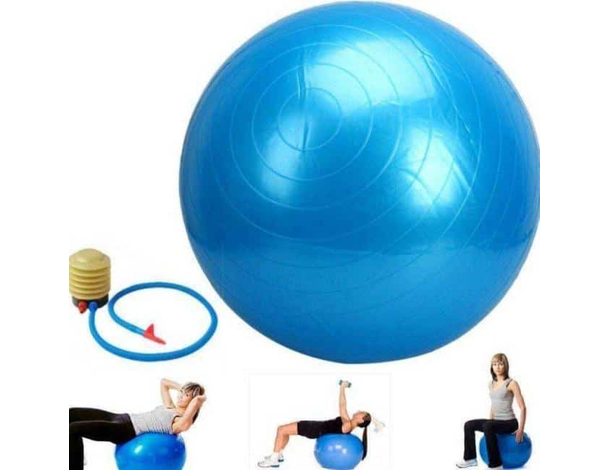 Gym Ball Palla per Esercizi Fitness Pilates Addominali Pompa a Pedale...