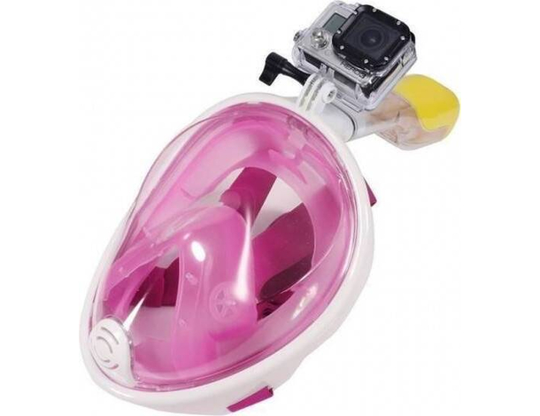 Maschera subacquea integrale montatura action cam sub immersione mare