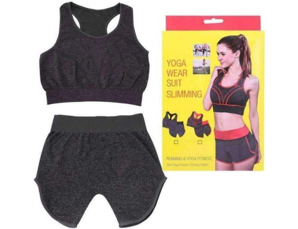 Tuta sportiva completa short e top per allenamento senza limiti fitness
