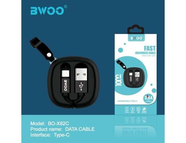 Cavo USB C Carica e Trasmissione Dati Veloce 2.4A Retrattile Anti Groviglio...