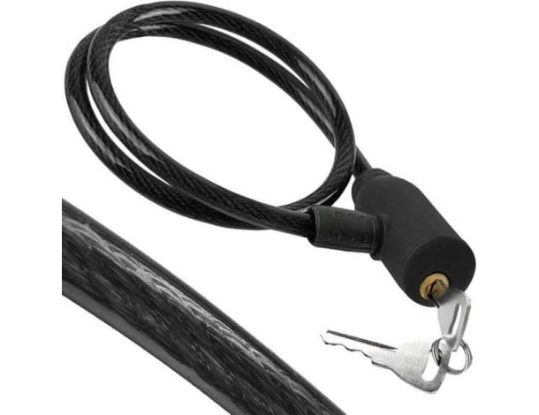 2x Catena Lucchetto per Bicicletta 8x650mm Sicurezza Antifurto 2 Chiavi...