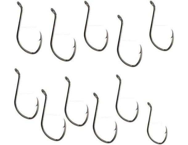 50x amo gancio da pesca ami misura selezionabile attrezzatura reggi esca set