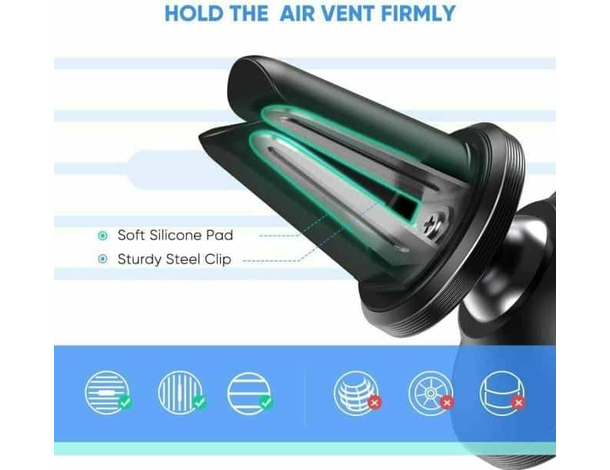 Supporto Magnetico Universale per Auto per Smartphone Fissaggio Bocchetta...