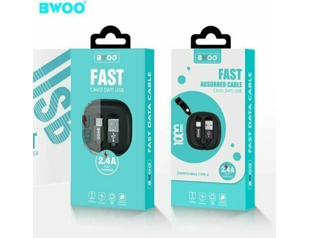 Cavo LIGHTNING Carica e Trasmissione Dati Veloce 2.4A Retrattile Anti...