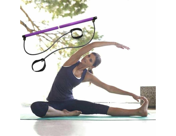 Attrezzo pilates elastico esercizi braccia resistenza corda elastica...