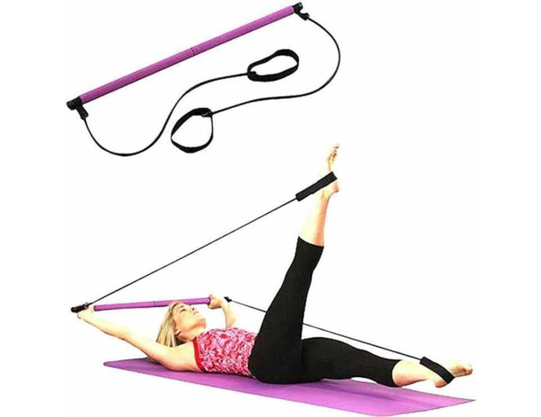 Attrezzo pilates elastico esercizi braccia resistenza corda elastica...
