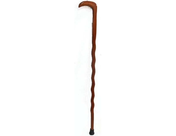 Bastone da passeggio per anziani disabili piedino in gomma stampella legno 90cm