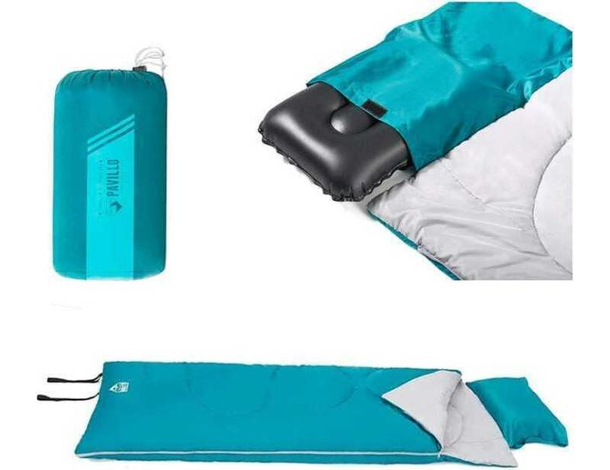 Sacco a Pelo Invernale Bestway 190x84cm da Viaggio Campeggio Imbottitura Cuscino