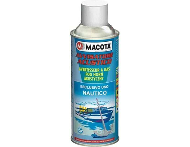Avvisatore Acustico Nautico 400ml Bomboletta a Gas per Barche Gommoni Sicurezza