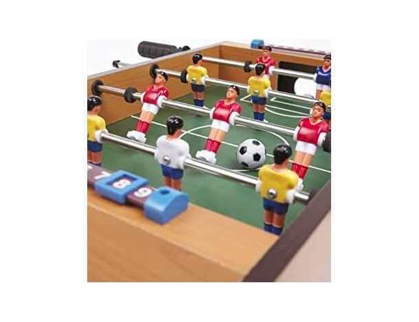 Calcio Balilla Biliardino da Tavolo in Legno 4 Stecche Calcetto 50x31.5x9.5...