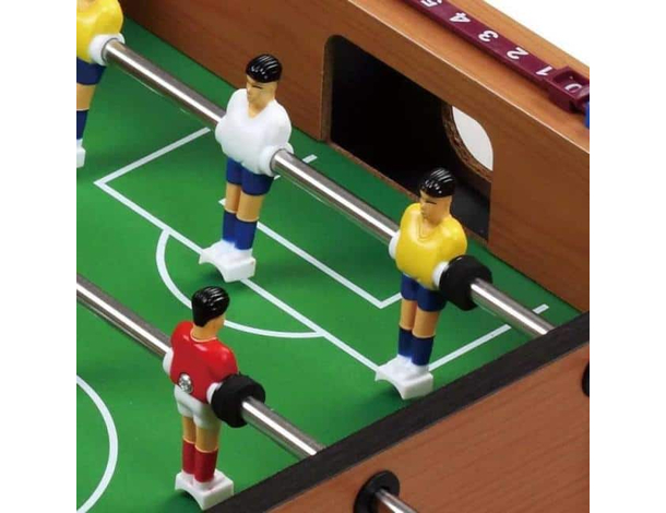 Calcio Balilla Biliardino da Tavolo in Legno 4 Stecche Calcetto 50x31.5x9.5...