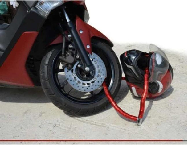 Catena catenaccio antifurto lucchetto moto scooter motorino bici 1000mm...