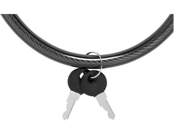 Catena di Sicurezza Acciaio Antifurto Bici Scooter Lucchetto 2 Chiavi...